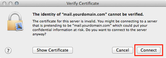 Email Mail 07 Certificate Warning