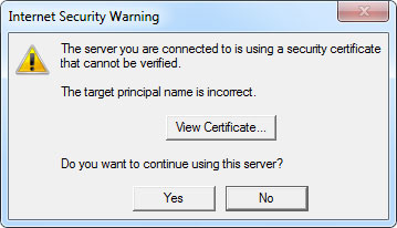 Email Outlook 2013 Security Warning