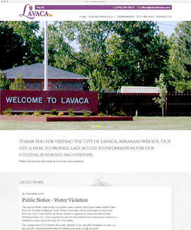 Web design web development content management drupal City of Lavaca municipality utilities water sewer sanitation city council mayor government